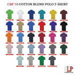 (CBP70) Cotton Blend Polo T-Shirt